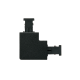 ZIP 230V L-koppelstuk zwart