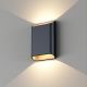 Wandlamp Diaz L zwart champagne
