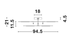 Opbouwlamp Raccio, LED 48 zwart - Image 6